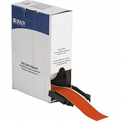 BRADY BM7C2000584OR Label 2 in W Outdoor Orange