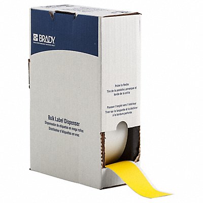 BRADY BM7C2000854YL Label 2 in W Indoor Yellow