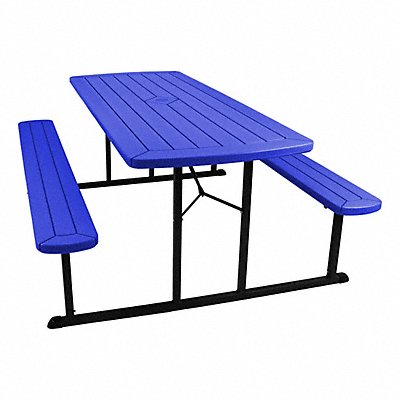 NATIONAL PUBLIC SEATING BMPT3072BK04 Folding Picnic Table