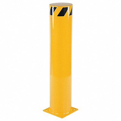 GRAINGER BOL4285 Bollard 42 in H Yellow Carbon Steel