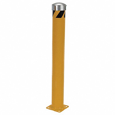 GRAINGER BOLJKS4855 Bollard 48 in H Yellow Carbon Steel