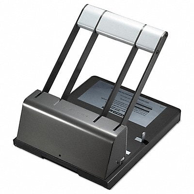 STANLEY BOSTITCH BOS03200 ThreeHole Paper Punch 160 Sheet Blk/Slvr