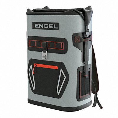 ENGEL BP25LGRed Soft Sided Cooler 20 Hx14 L Light Grey