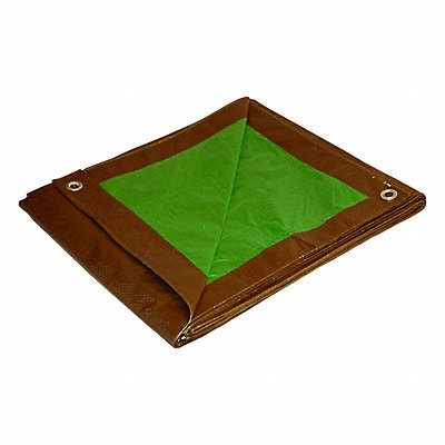 GRAINGER 11020 Tarp Brown Green 20.33 ft L 10.5 ft W
