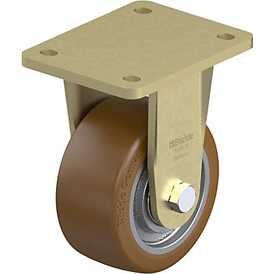 GRAINGER BSGB128K Plate Caster Rigid Polyurethane 6 11/16 H