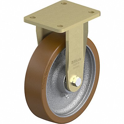 GRAINGER BSGB200K Plate Caster Rigid Polyurethane 9 5/8 H