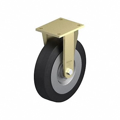 GRAINGER BSSE300K Plate Caster Rigid Rubber 14 H