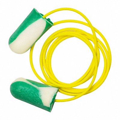 BIOSOFT BSF30 Earplugs Roll-Down Corded Grn/Wht PK100