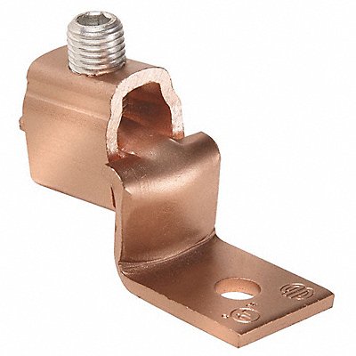 BURNDY KLU125 Mechanical Connector Copper 1/4 in Slotted