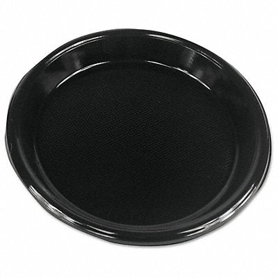 GRAINGER BWKPLHIPS10BL Disposable Plastic Plate 10 in Black PK500