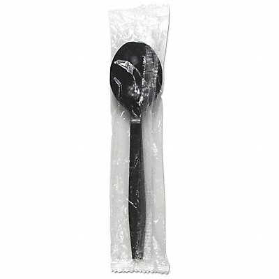 GRAINGER BWKSSHWPPBIW Soup Spoon Black Heavy PK1000