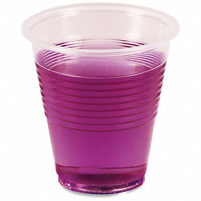 GRAINGER BWKTRANSCUP3PK Disp Cold Cup 3 oz Translucent PK125