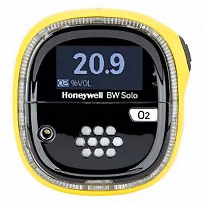 HONEYWELL BWS1XLY Single Gas Detector Black/Yellow 2-5/8 H