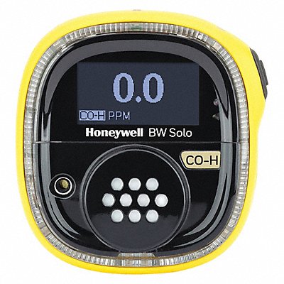 HONEYWELL BWS1M2Y Single Gas Detector Black/Yellow 2-5/8 H