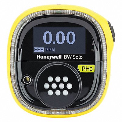 HONEYWELL BWS1PY Single Gas Detector Black/Yellow 2-5/8 H