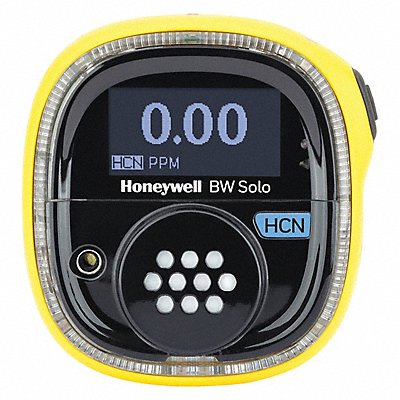 HONEYWELL BWS1ZY Single Gas Detector Black/Yellow 2-5/8 H