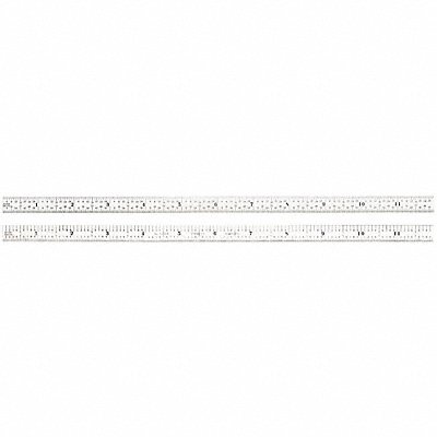 STARRETT C305R12 Steel Rule Flexible 12 In 5R Grad