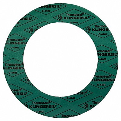 GRAINGER 4401RG03001250800 Ring Flange Gasket Green 8 in Pipe Size