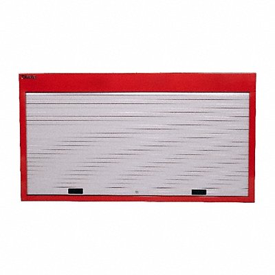 BETA C57PR Pegboard Wall Cabinet 37 x67 x6 Red