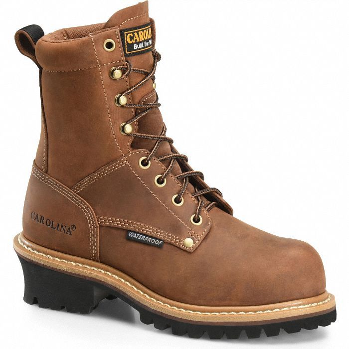 CAROLINA SHOE CA1435 Logger Boot M 9 Brown PR