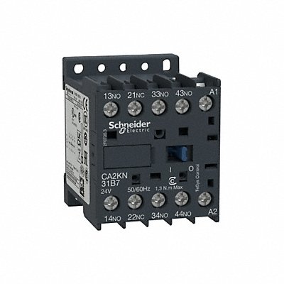 SCHNEIDER CA2KN31G7 H2711 IEC Control Relay 3NO/1NC 120VAC 10A