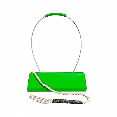 CHECKERS CAC24QLRRPECH Commercial Aviation Chock Green 6 H