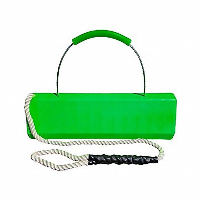 CHECKERS CAC24QLRRP Commercial Aviation Chock Green 6 H