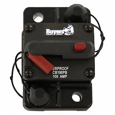 BUYERS PRODUCTS CB100PB Automotive Circuit Breaker CB 100A 12VDC