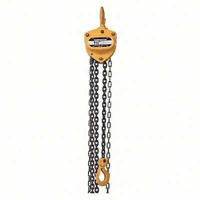 HARRINGTON CB01515SL Handchain Hoist with Safety Hook