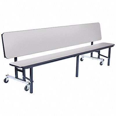 NATIONAL PUBLIC SEATING CBG96MDPEPCGYGY ConVerticalible Bench Table 28in.D x 34in.H