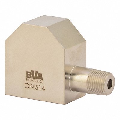 BVA HYDRAULICS CF4514 Gauge Adapter Steel 1/4 Gauge Port