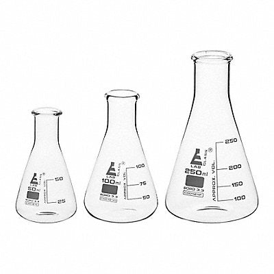 EISCO SCIENTIFIC CH196031 Erlenmeyer Flask Set Stopper Closure