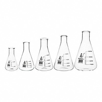 EISCO SCIENTIFIC CH196034 Erlenmeyer Flask Set Stopper Closure
