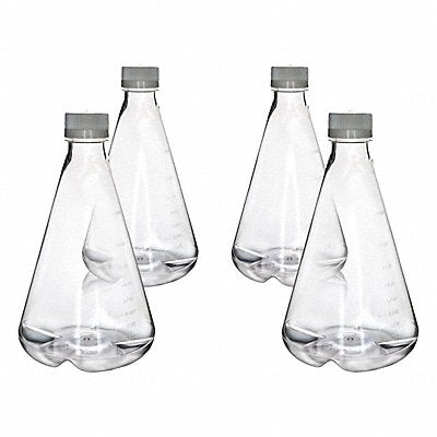 EISCO SCIENTIFIC CH5265PK04 Erlenmeyer Flask Clear 2 L PK4