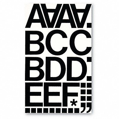 CHARTPAK 1050 Press-On Letters Vinyl 2 Black PK77