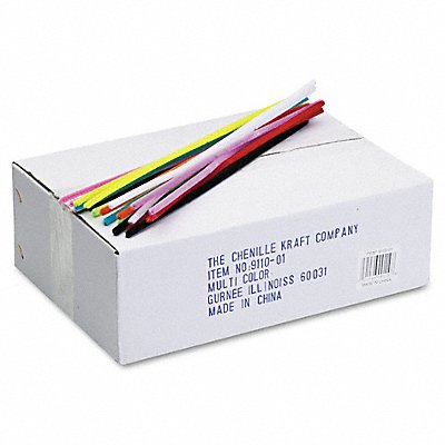 CHENILLE KRAFT 911001 Jumbo Pipe Cleaners Polyester PK1000