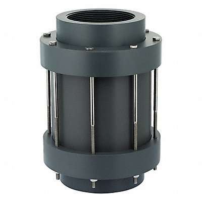PLAST-O-MATIC CKS200VTNCPP Check Valve 8.375 in Overall L