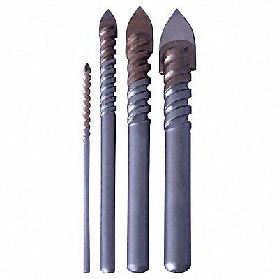 CLE-LINE C21148 Glass and Tile Drill Set Spiral Flute