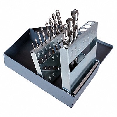 CLE-LINE C21100 Parabolic Jobber Drill Set Spiral Flute