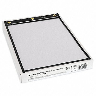 C-LINE 50912 Shop Ticket Holder 9x12 Black PK15