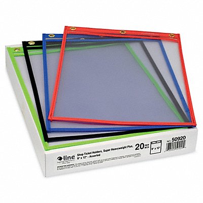 C-LINE 50920 Shop Ticket Holder 9x12 Assorted PK20