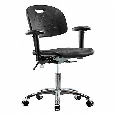 GRAINGER BRCLRHPDHCHCRT1A1CCBLK Poly CR Chr Desk Tilt Arms Cast Blk