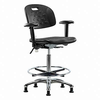 GRAINGER BRCLRHPHBCHCRT1A1CFRGBLK Poly CR Chr Hi Tilt AA FR Stat Blk