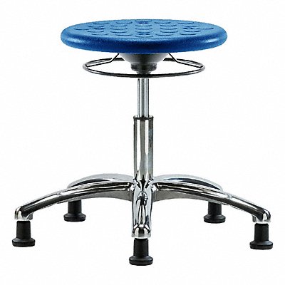 BLUE RIDGE ERGONOMICS IPDHSOCRRGBLU Polyurethane Stool 300 lb Cap. Blue