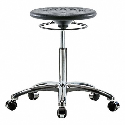 BLUE RIDGE ERGONOMICS IPMBSOCRNFCCBLK Polyurethane Stool 300 lb Cap. Black