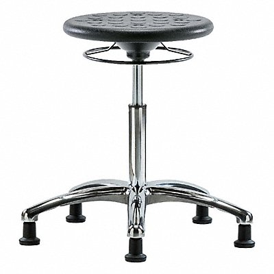 BLUE RIDGE ERGONOMICS CLRIPMBSOCRNFRGBLK Cleanroom Polyurethane Stool. Black