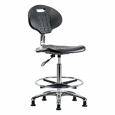 GRAINGER BRCLRTPHBCHCRA0CFRGBLK Erie Poly CR Chr High FR Glides Blk