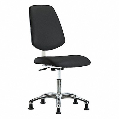 GRAINGER BRCLRVDHCHMBCRRG8540 Clean Room Chair Vinyl Desk Height Stat Blk