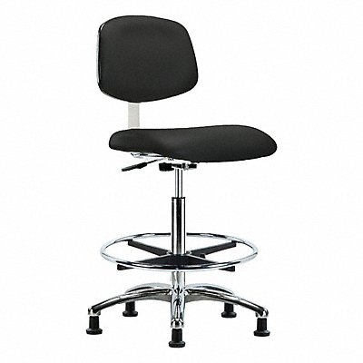 GRAINGER BRCLRVHBCHCRCFRG8540 CR Vinyl Chr High FR Stat Blk