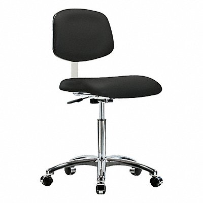 GRAINGER BRCLRVMBCHCRNFCC8540 CR Vinyl Chair Chrome Med Cast Blk